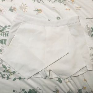 missguided white envelope skort